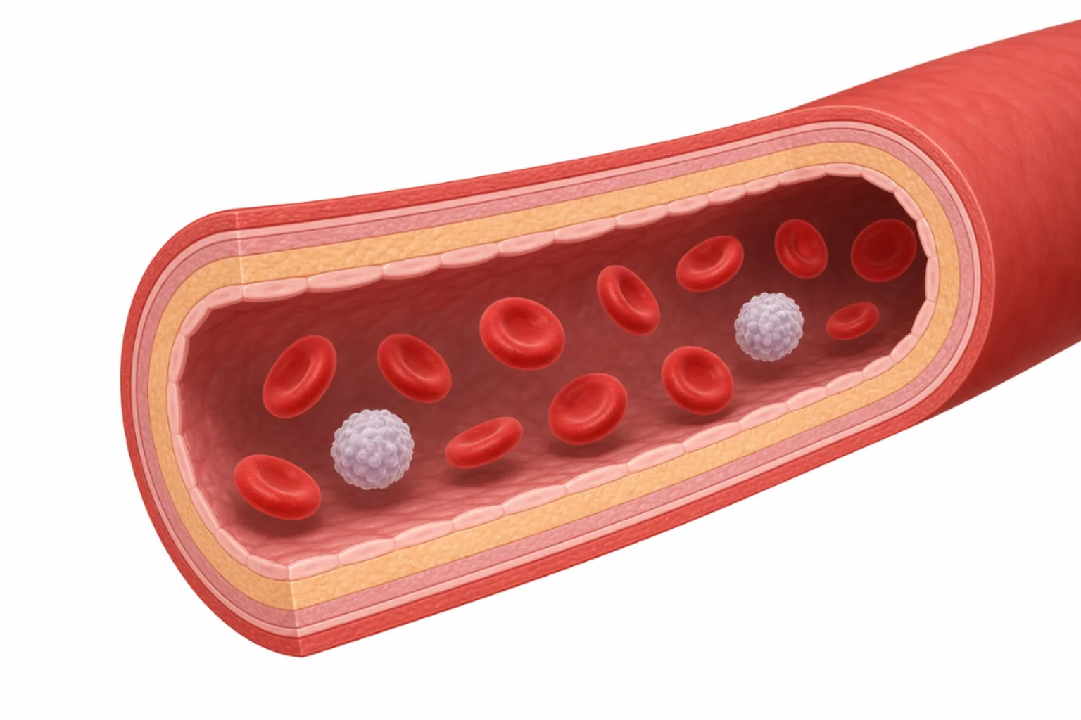 Blodbana med röda blodkroppar – sepsis och bakteriemi.
